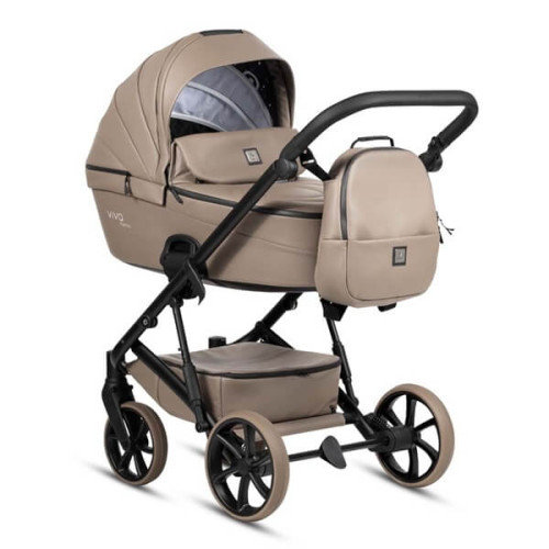 Универсальная коляска 2 в 1 Tutis Viva6 plus Leather Cappuccino